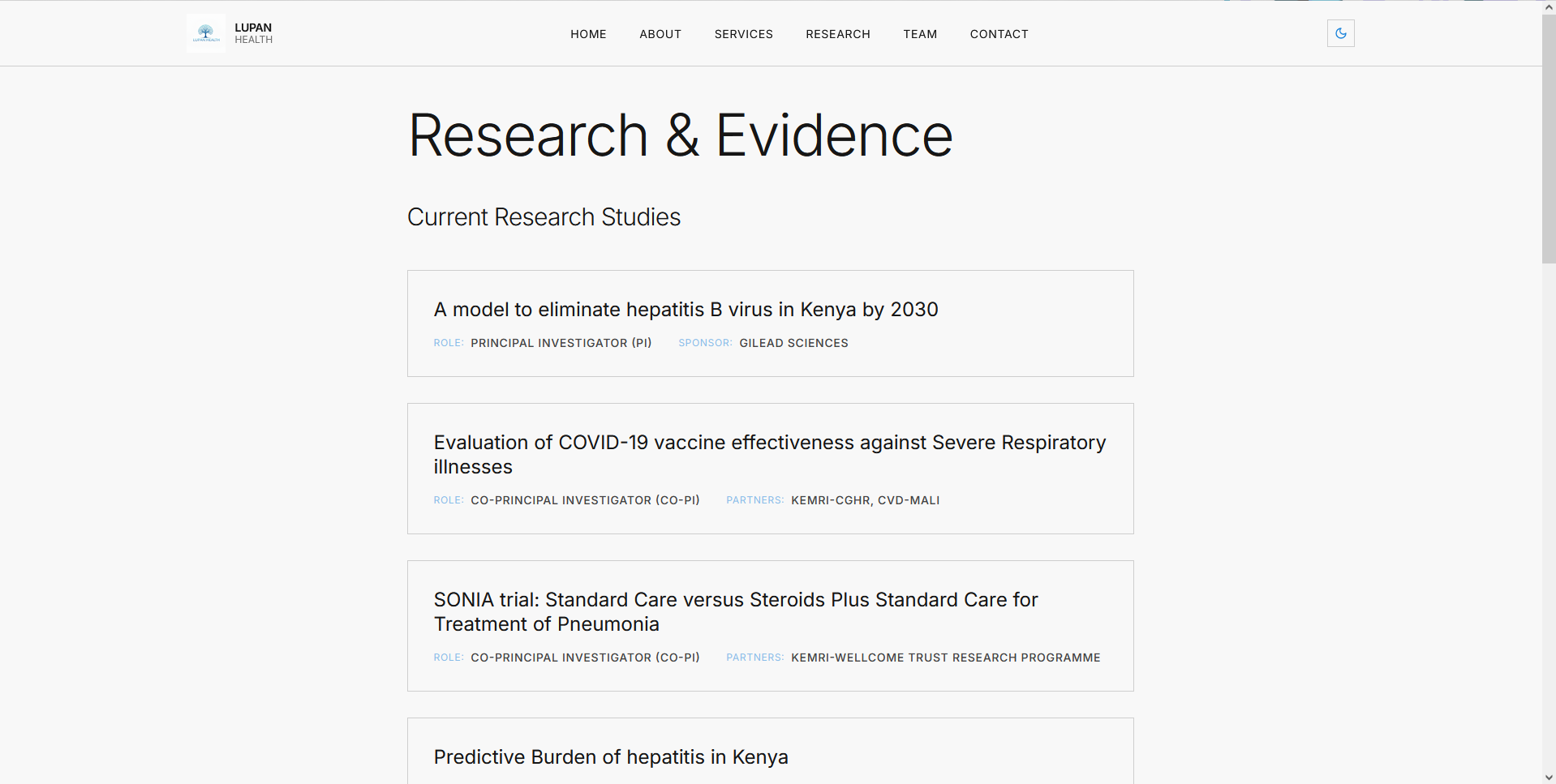 Lupan Health Website