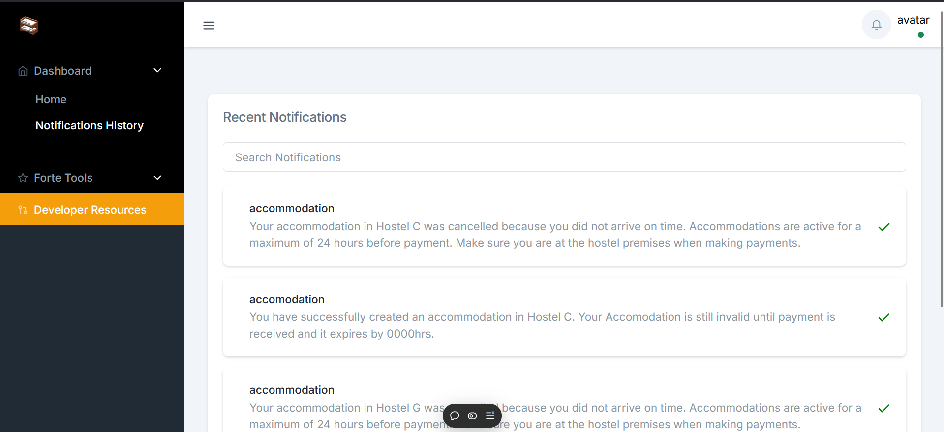 FORTE with nextJS